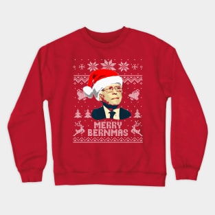 Bernie Sanders Merry Burnmas Crewneck Sweatshirt